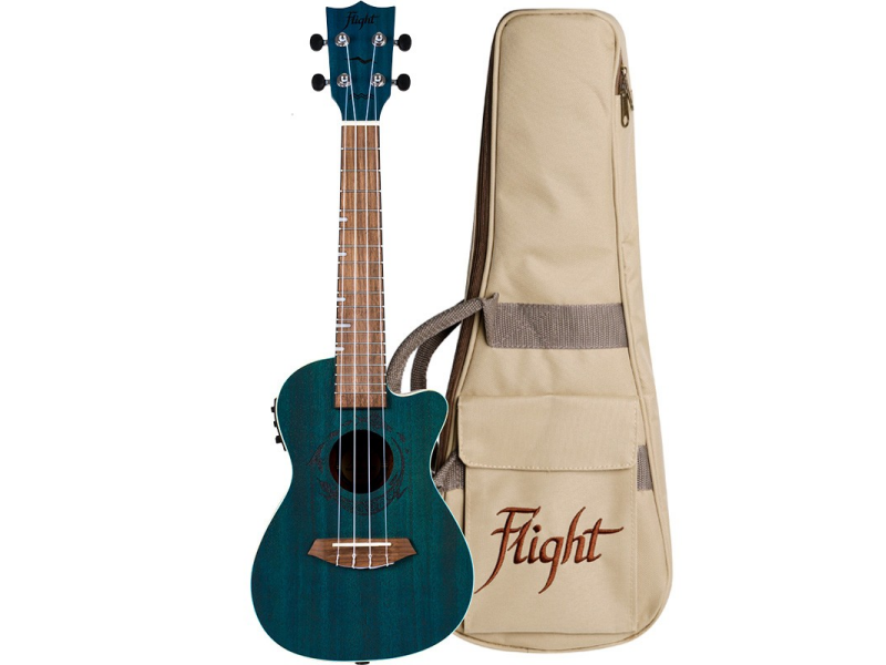 Ukulele FLIGHT DUC380 CEQ Topaz koncert