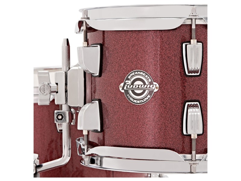 Komplet/Set akustičnih bobnov Ludwig Breakbeats Wine Red Sparkle 