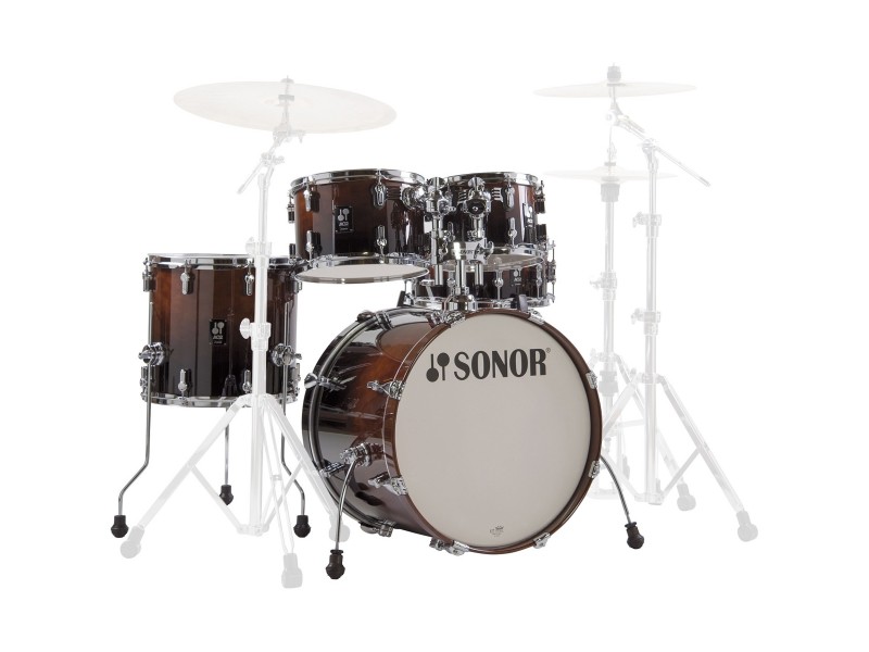 Komplet/Set akustičnih bobnov Sonor AQ2 Studio Set - Studio BRF Brown Fade 