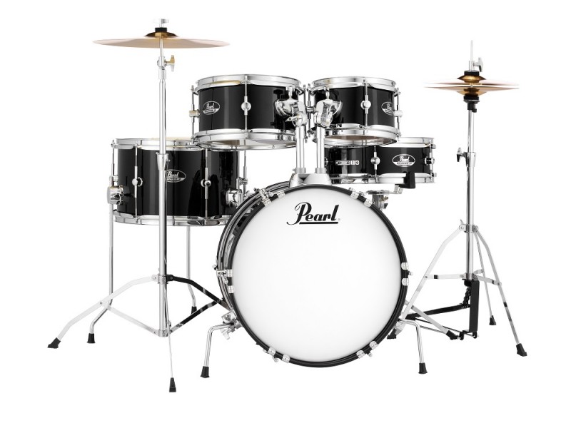 Komplet/Set akustičnih bobnov Pearl Roadshow Junior Jet Black RSJ465C/C31