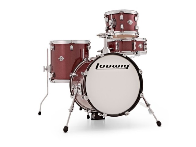 Komplet/Set akustičnih bobnov Ludwig Breakbeats Wine Red Sparkle 