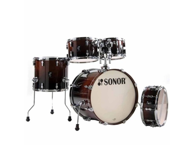 Komplet/Set akustičnih bobnov Sonor AQ2 Studio Set - Studio BRF Brown Fade 