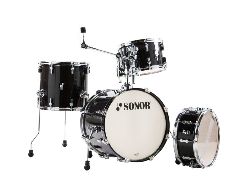 Komplet/Set akustičnih bobnov Sonor AQ2 Bop Set Transparent Stain Black TSB 