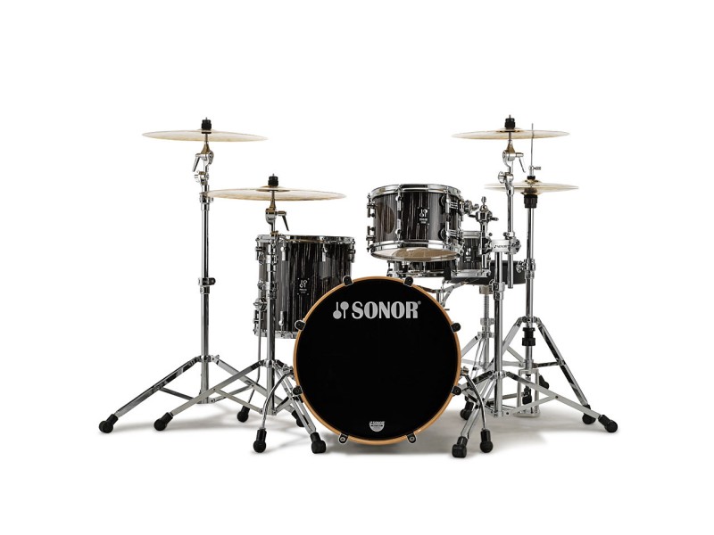 Bobni Sonor Prolite PL 320 BD 20“ x 16“ TT 12“ x 8“,  14“ x 14“ Ebony White Stripes,15804076